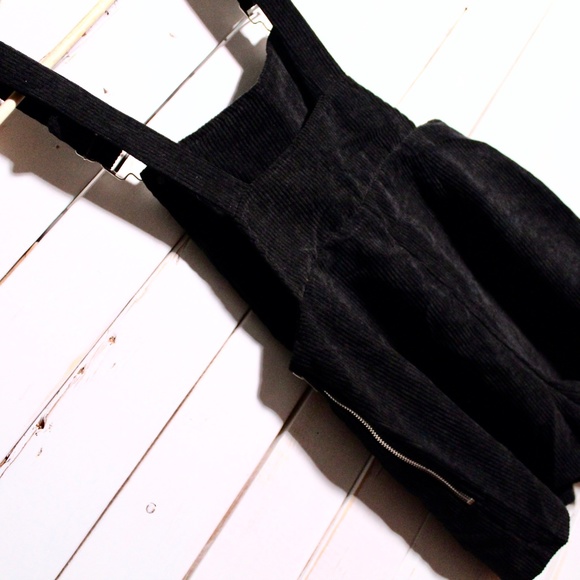 SOLD ZAFUL Dual Pockets Corduroy Pinafore Romper - Picture 3 of 13